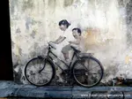 kids-on-bicycle-penang-street-art
