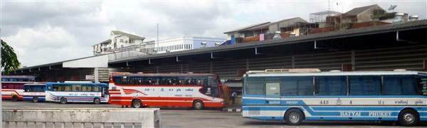 Hat Yai bus terminal in Southern Thailand