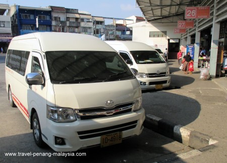 Mini Van at Hat Yai bus terminal