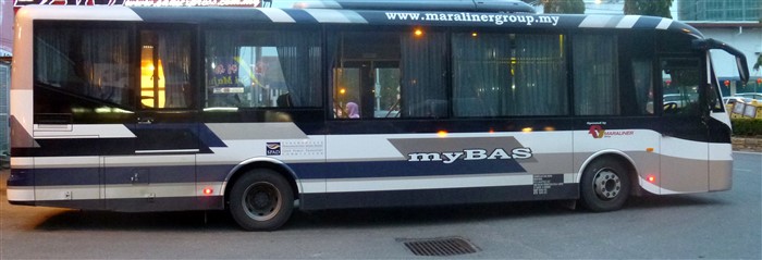 A MyBas bus leaving Kangar bus station A MyBas bus leaving Kangar bus station